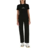SS21 Tricou din bumbac cu imprimeu logo, negru 612964TJVD91034