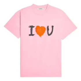 SS21 Tricou unisex cu mânecă scurtă, imprimeu cu litere, roz 612965TJVL51401 SS21 Tricou unisex cu mânecă scurtă, imprimeu cu litere, roz 612965TJVL51401