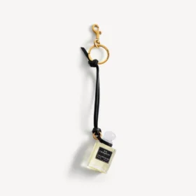 Talisman în formă de sticluță de parfum miniaturală, de culoare neagră
