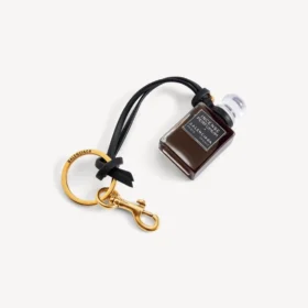 Talisman în formă de sticluță de parfum miniaturală, de culoare neagră