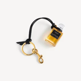 Talisman în formă de sticluță de parfum miniaturală, de culoare neagră