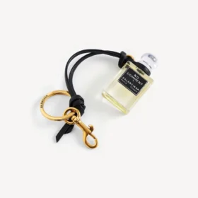 Talisman în formă de sticluță de parfum miniaturală, de culoare neagră