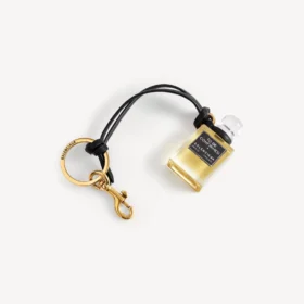 Talisman în formă de sticluță de parfum miniaturală, de culoare neagră