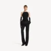 Top bustier mulat pentru femei, de culoare neagră