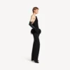 Top bustier mulat pentru femei, de culoare neagră