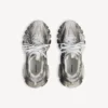 Track sneakerși pentru femei cu logo șablonat, în negru/alb