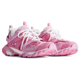 Track Sneakerși „Plasă roz și material asemănător cu pielea de căprioară” 542436W3SU55090