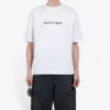 Tricou alb confortabil cu mâneci scurte și imprimeu cu logo Balenciaga pentru bărbați 612966TIV549040