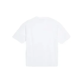 Tricou alb cu mânecă scurtă pentru bărbați Balenciaga cu imprimeu retro al logo-ului „Band Portrait” 612966TIV479000 Tricou alb cu mânecă scurtă pentru bărbați Balenciaga cu imprimeu retro al logo-ului „Band Portrait” 612966TIV479000
