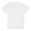 Tricou alb cu mâneci scurte, logo cu litere mici, croială lejeră 556104TYK289000