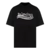 Tricou Balenciaga desenat manual „Black” 641675TNVE71197