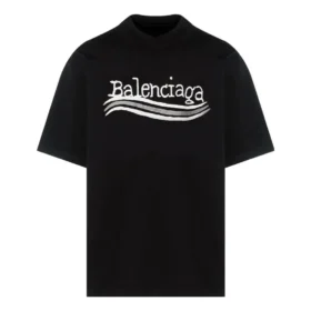 Tricou Balenciaga desenat manual „Black” 641675TNVE71197