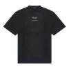 Tricou Balenciaga FW21 Couture pentru bărbați, cu guler rotund și mâneci scurte, negru 651795TJV901070