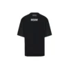 Tricou Balenciaga pentru bărbați, lungime medie, guler rotund, mânecă scurtă, negru 641614TJVG81000