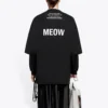 Tricou Balenciaga pentru bărbați, lungime medie, guler rotund, mânecă scurtă, negru 641614TJVG81000