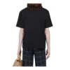 Tricou Balenciaga Retro Knit BB Paris cu imprimeu, mânecă scurtă, pentru bărbați, negru 594579TGV601000