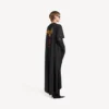 Tricou Balenciaga Sacra Cœur cu trenă pentru femei, negru