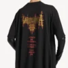 Tricou Balenciaga Sacra Cœur cu trenă pentru femei, negru