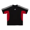 Tricou Balenciaga x adidas, croială medie, „Black Red” 712401TNVA61003
