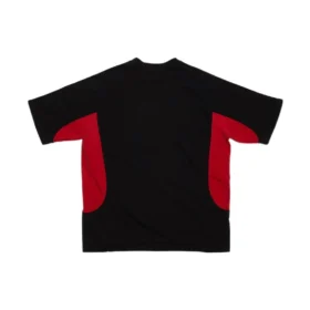 Tricou Balenciaga x adidas, croială medie, „Black Red” 712401TNVA61003