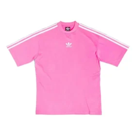Tricou Balenciaga x adidas cu croială medie „Neon Pink” 723955TNVU45280 Tricou Balenciaga x adidas cu croială medie „Neon Pink” 723955TNVU45280