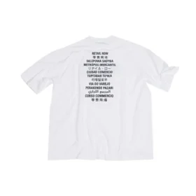 Tricou Balenciaga x FORTNITE, croială medie, „Alb” 612966TLVO39040