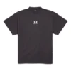 Tricou Balenciaga x Under Armour, croială oversized, „Negru-Alb” 787349TRVB79034