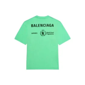 Tricou Balenciaga x WFP, croială medie „Green” 612966THV844162