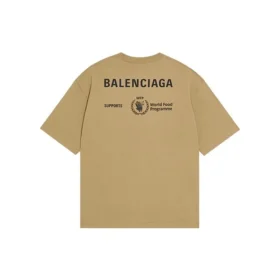 Tricou Balenciaga x WFP, croială medie, „Khaki” 612966THV849605