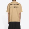 Tricou Balenciaga x WFP, croială medie, „Khaki” 612966THV849605