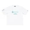 Tricou Balenciaga x WFP, croială medie, „White” 612966TMVL29086