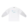 Tricou Balenciaga x WFP cu mâneci duble „White” 698089TMVL29086