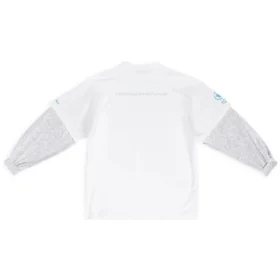 Tricou Balenciaga x WFP cu mâneci duble „White” 698089TMVL29086