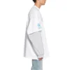 Tricou Balenciaga x WFP cu mâneci duble „White” 698089TMVL29086