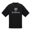 Tricou BB Be Different, croială medie, „Black” 612966TNVU91070