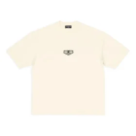 Tricou BB Paris Icon, croială medie „Bej deschis-Negru” 612966TMVG79069