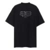 Tricou BB Paris Strass, croială medie, „Black Faded” 739784TOVU81055