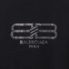 Tricou BB Paris Strass, croială medie, „Black Faded” 739784TOVU81055