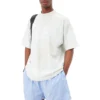 Tricou BB Paris Strass, croială medie, „Dirty White” 739784TOVU69012