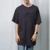 Tricou BB supradimensionat, spălat, cu țesătură interlock „Navy Black” 583214TFV658060