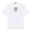 Tricou bărbătesc cu guler rotund, imprimeu SS21, alb, 651795TKV779040