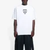 Tricou bărbătesc cu guler rotund, imprimeu SS21, alb, 651795TKV779040