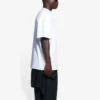 Tricou bărbătesc cu guler rotund, imprimeu SS21, alb, 651795TKV779040