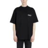 Tricou bărbătesc SS20 cu logo, croi lejer, mâneci scurte, negru 620969TIV521070