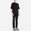 Tricou bărbătesc SS20 cu logo, croi lejer, mâneci scurte, negru 620969TIV521070