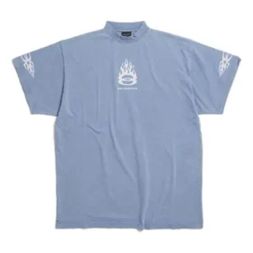 Tricou Burning Unity Oversized „Albastru deschis” 787349TQVW74164