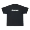Tricou Caps, croială dreptă „Negru” 651795TNVL11070