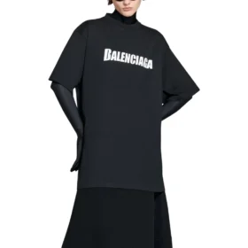 Tricou Caps, croială dreptă „Negru” 651795TNVL11070