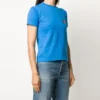 Tricou casual cu mânecă scurtă și logo cu litere, albastru 612964TIV797601