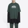 Tricou Cities Paris, croială medie „Green” 612966TLVL73011
